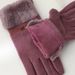 Women's gloves autumn and winter cute thickened velvet ladies cycling windproof cold proof five finger touch screen cycling spring and autumn style_maomaolike.com