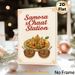 Samosa & Chaat Themed Painting Poster, Warm-toned Ethnic Illustrated Indian Street Food Poster, Delivers Authentic Culinary Vibe, Suitable For_maomaolike.com