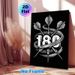 Darts 180 Themed Painting Poster, Vintage Monochrome Intricate Dart & Distressed Number Poster, Stylish Decor For Dart Enthusiasts, Ideal For Game_maomaolike.com