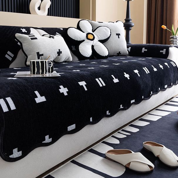 Luxury Sofa Covers For Sectional Sofa Set Couch Cover L Shaped Cover Washable Chenille Couch Protector_maomaolike.com
