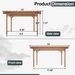 Outdoor Wood Pergola, Wooden Patio Pergola Gazebo For Climbing Plant Support, Garden,Brown_maomaolike.com