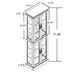 Lighted Glass Curio Display Cabinet,Display Cabinet,Glass Storage Cabinet Glass Wine Cabinet Wood Frame Toy Display For Living Room, Kitchen_maomaolike.com