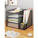 Desk Storage Metal File Rack Office Desktop Multi-layer Document Archive Organizer_maomaolike.com
