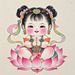 Chinese Style Fuwa Lotus Wealth-Attracting Child Self-Adhesive Sticker For Living Room Bedroom Entrance_maomaolike.com