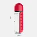 2 In 1 600ml 7 Grids Medicine Box Cup Sports Plastic Water Bottle Combine Daily Pill Boxes Organizer Drinking Bottles_maomaolike.com