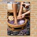 Lavender Foot Spa Painting Poster, Gentle Soothing Foot Care Scene Poster, Calming Wellness Design Brings Tranquil Vibe Ideal For Spa Room, Bedroom_maomaolike.com