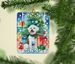 Bichon Frise Christmas Porcelain Ornament Christmas Tree Hanging Decorations For Home Christmas Holiday, Rectangle, Gift, Multicolor_maomaolike.com