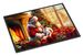 Jack Russell Terrier And Santa Claus Doormat Front Door Mat Indoor Outdoor Rugs For Entryway, Non Slip Washable Low Pile, 24H X 36W_maomaolike.com