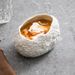 Rock Pattern Egg-shaped Hotel Restaurant High-end Dessert Creative Specialty Molecular Cuisine Artistic Dish Small Bowl_maomaolike.com