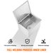 VEVOR 40Quart Drop In Ice Chest Ice Cooler Ice Bin Stainless Steel 20"x16"x14.6"_maomaolike.com