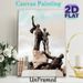 Monumental Heroic Sculpture Painting Poster, Vintage-toned Dramatic Statue Group Poster, Artistic Historical-inspired Decor Suitable For Living Room_maomaolike.com