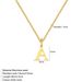 A-Z Initial 18K Gold Plated Cute Letter Stainless Steel Necklace For Women_maomaolike.com