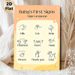 Baby Sign Language Painting Poster, Minimalist Line Art Poster, Practical Basic Hand Signs Guide For Early Communication, Suitable For Home Use_maomaolike.com
