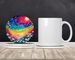 Colorful Daisies Large Sandstone Coasters Pack Of 4 Absorbent Round Coasters Decor Gifts For Men Or Women, 4 In, Multicolor_maomaolike.com