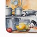 Boston Terrier The Chef Memory Foam Kitchen Mat Machine Washable Anti-Fatigue Mat Cushion Comfort Bath Mat Or Kitchen Rug_maomaolike.com