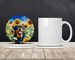 Rottweiler In Sunflowers Large Sandstone Coasters Pack Of 4 Absorbent Round Coasters Decor Gifts For Men Or Women, 4 In, Multicolor_maomaolike.com