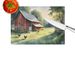 Chicken Coop At Dawn Glass Cutting Board Decorative Tempered Glass Kitchen Cutting And Serving Board Large Size Chopping Board_maomaolike.com