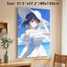 Seaside Anime Girl Painting Poster, Soft-toned Anime Style Poster, Tranquil Ocean-view Artwork, Suitable For Bedroom And Living Room Wall Decor_maomaolike.com
