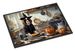 Cavalier Spaniel Fall Kitchen Pumpkins Doormat Front Door Mat Indoor Outdoor Rugs For Entryway, Non Slip Washable Low Pile, 24H X 36W_maomaolike.com