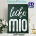 Chalk-style "Lecko Mio" Painting Poster, Vintage Chalkboard-inspired Poster, Hand-drawn White Lettering Design Brings Rustic Charm, Suitable For_maomaolike.com