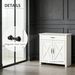Sideboard Buffet Cabinet, Barn Door Coffee Bar Cabinet With Drawer And Adjustable Shelf_maomaolike.com