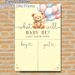 Gender Reveal Teddy Bear Painting Poster, Soft Watercolor Cute Bear & Balloons Poster, Ideal For Guest Gender Voting, Suitable For Gender Reveal_maomaolike.com