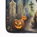 Border Terrier Spooky Halloween Memory Foam Kitchen Mat Machine Washable Anti-Fatigue Mat Cushion Comfort Bath Mat Or Kitchen Rug_maomaolike.com