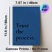 Trust The Process Inspirational Painting Poster, Minimalist Dark Blue Textual Poster, Motivational Wall Decor Ideal For Home Office, Living Room_maomaolike.com