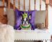 Boston Terrier King Of Mardi Gras Throw Pillow Machine Washable, Indoor Outdoor Decorative Pillow For Couch, Bed Or Patio, 14Hx14W_maomaolike.com