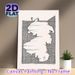 Human & Animal Canyon Scene Painting Poster, Minimalist Black-and-white Line Art Poster, Thought-provoking Symbolic Design, Ideal For Living Room_maomaolike.com