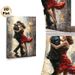 Tango Dancing Painting Poster, Impressionist Warm-toned Street Dance Scene Poster, Romantic Artistic Decor Ideal For Living Room, Bedroom And Dance_maomaolike.com