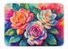 Gardenias In Color Memory Foam Kitchen Mat Machine Washable Anti-Fatigue Mat Cushion Comfort Bath Mat Or Kitchen Rug_maomaolike.com