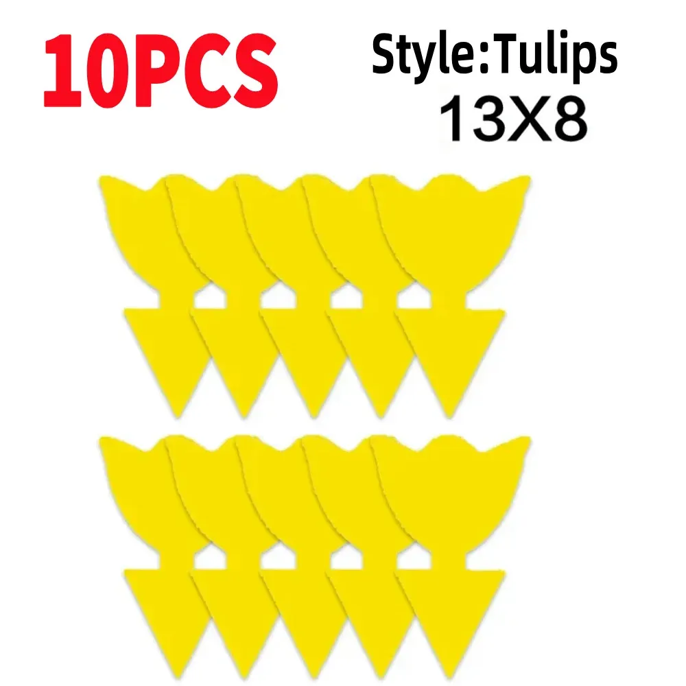 10-30PCS Yellow Non-Toxic Double-sided Sticky Traps Fly Paper Insect Glue Pest Control Catcher Flower Pot Gardening_maomaolike.com