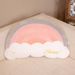 Trendy New Rainbow Warm Cute Star Moon Dual-use Nap Pillow Hand Warmer Plush Cushion Gift_maomaolike.com