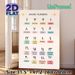 Arabic Numbers Painting Poster, Pastel-colored Educational Poster, Clear Arabic Number & Corresponding Word Display For Language Learning, Ideal For_maomaolike.com