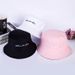 Hot Sale Simple Embroidery Bucket For Women Solid Color Cotton Fisherman Cap Men Outdoor Travel Panama Basin Hat_maomaolike.com