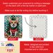 Corgi Christmas Porcelain Ornament Christmas Tree Hanging Decorations For Home Christmas Holiday, Rectangle, Gift, Multicolor_maomaolike.com
