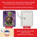 German Wirehaired Pointer King Of Mardi Gras Porcelain Ornament Christmas Tree Hanging Decorations For Home Christmas Holiday, Rectangle, Gift, Multicolor_maomaolike.com