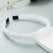 Pdmcms European and American Popular Fishing Line Woven String Crystal Headband Ins Korean Version High-end Facial Wash Headband_maomaolike.com