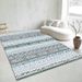 Living Room Rug Large Size Gorgeous Gold Frame Design Bedroom Rug Plush Thickened Machine Washable Thickened Underlay Interior Decorative Rug_maomaolike.com