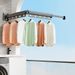 SOGA 93.2cm Wall-Mounted Clothing Dry Rack Retractable Space-Saving Foldable Hanger_maomaolike.com