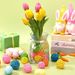 40 PCS Colorful Wicker Rattan Balls 1.18 Inch Orbs Vase Fillers 5 Colors Sphere Table Centerpiece For DIY Crafts Easter Day Valentine's Holiday Party Decoration_maomaolike.com