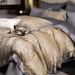 American Style Light Luxury High-End Yarn-Dyed Jacquard Four-Piece Set Silky Soft Naked Sleep Duvet Cover Bed Sheet Bedding_maomaolike.com