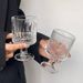 Creative Striped Glass Ball High Feet Glas Wine Glasses Goblet Vintage Drinking Cup Vintage Coffee Juice Champagne Cocktails Cup_maomaolike.com