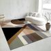 Living Room Rug Large Size Gorgeous Gold Frame Design Bedroom Rug Plush Thickened Machine Washable Thickened Underlay Interior Decorative Rug_maomaolike.com