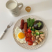 Ins Bamboo Fiber Fruit Anti-drop 25cm 7.5inch French Dessert Photo Prop Korean Style Plate_maomaolike.com