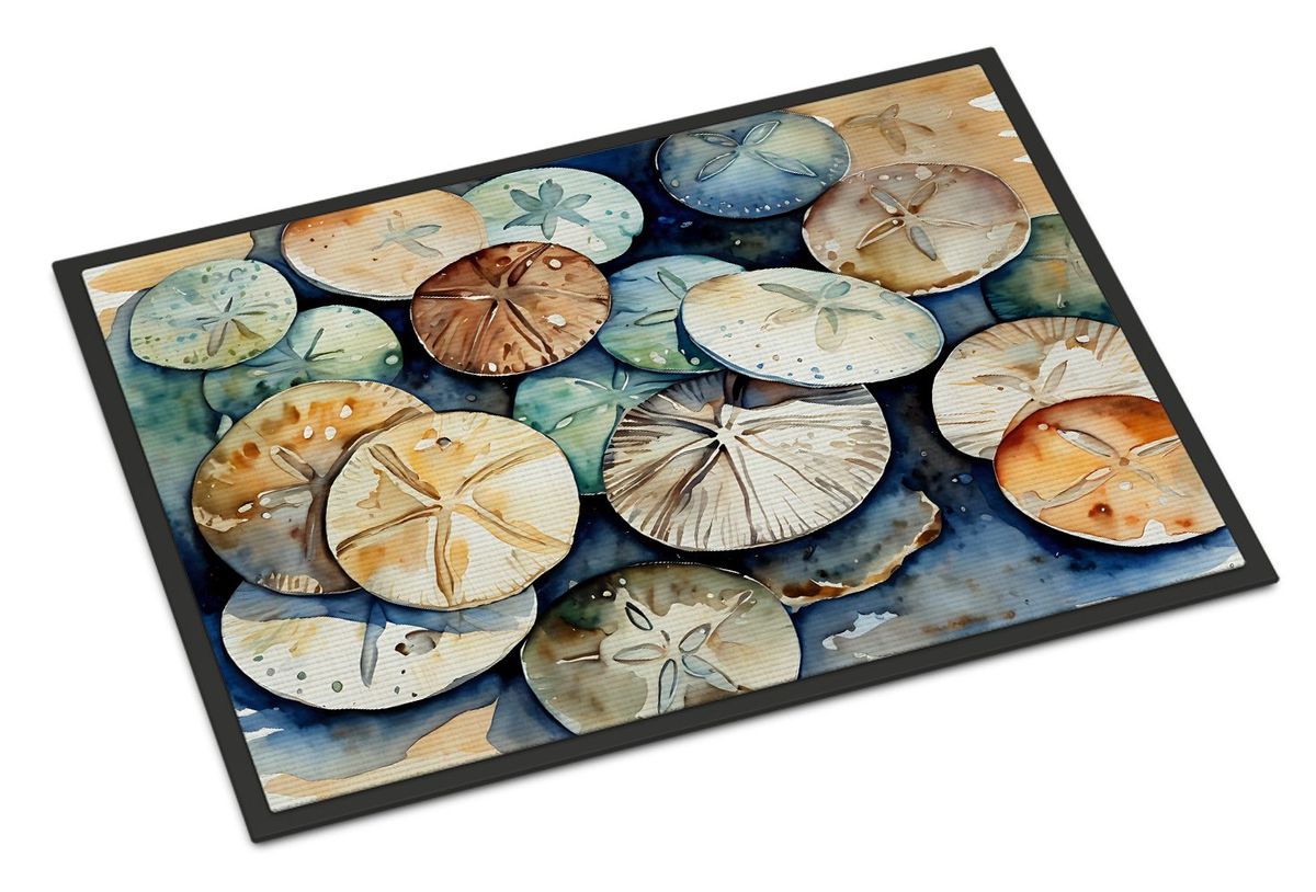 Sand Dollars Doormat Front Door Mat Indoor Outdoor Rugs For Entryway, Non Slip Washable Low Pile, 24H X 36W_maomaolike.com