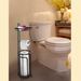 Toilet Paper Holder Stand Tissue Paper Roll Dispenser With Shelf For Bathroom Storage Holds Reserve -Black_maomaolike.com