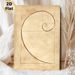 Golden Ratio Fibonacci Spiral Painting Poster, Vintage Aged Paper-style Geometric Poster, Minimalist Mathematical Art Decor For Home Office & Study_maomaolike.com