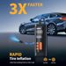 150PSI Digital Air Pump - 3X Faster Auto-Stop Inflation For Cars, Bikes & Sports Balls With Rechargeable Battery_maomaolike.com